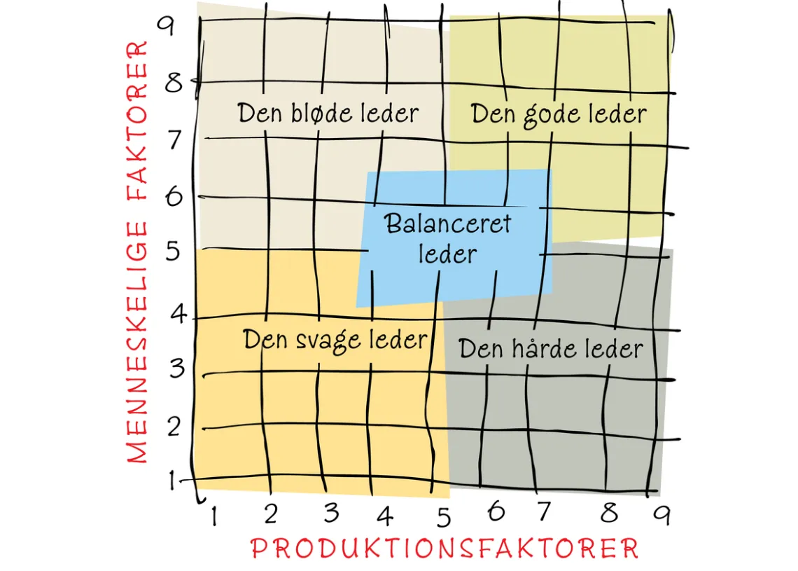 blake og moutons ledergitter x og y koordinat